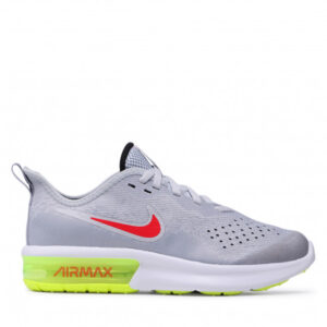 Buty NIKE - Air Max Sequent 4 (Gs) AQ2244 007 Wolf Grey/Red Orbit