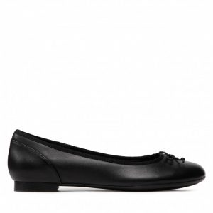 Baleriny CLARKS - Couture Bloom 261154854 Black Leather