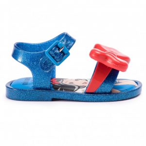 Sandały MELISSA - Mini Melissa Mar Sandal+Snow 32531 Blue Glitter/Red 53412