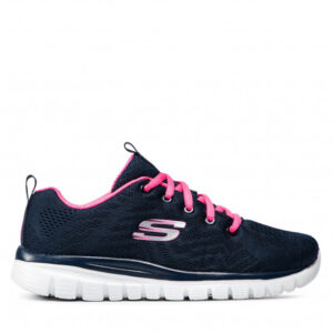 Buty SKECHERS - Get Connected 12615/NVHP Navy/Hot Pink