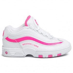 Sneakersy DC - Legacy Lite ADJS100129 White/Hot Pink (WHK)