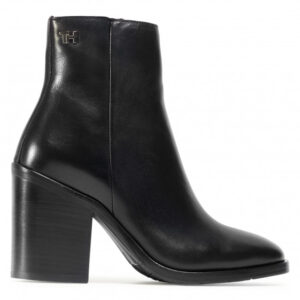 Botki TOMMY HILFIGER - Shaded Leather High Heel Boot FW0FW05164 Black BDS