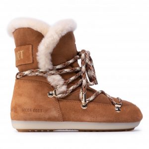 Śniegowce MOON BOOT - Dk Side High Shearling 24300100001 Whisky/Off White