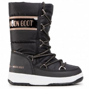 Śniegowce MOON BOOT - Jr G. Quilted Wp 34051400005 M Black/Copper
