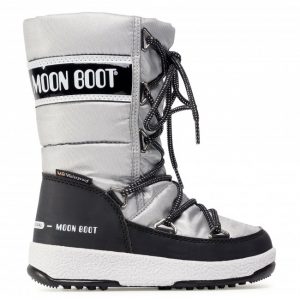 Śniegowce MOON BOOT - Jr G.Quilted Wp 34051400006 M Silver/Black