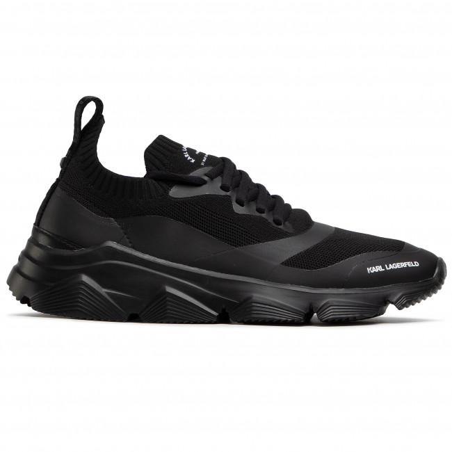 Sneakersy KARL LAGERFELD – KL51631 K0X Black Knit Textile/Mono – czarne