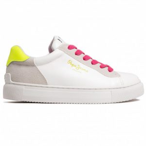 Sneakersy PEPE JEANS - Adams 2.0 Girls Co PGS30492 Facory White 801