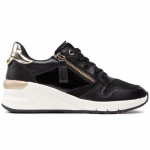 Sneakersy TAMARIS - 1-23702-26 Black/Gold 048