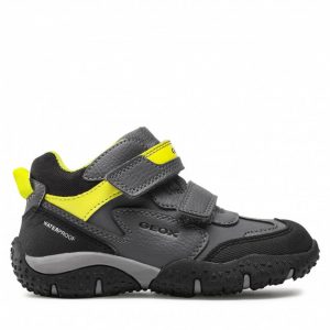 Sneakersy GEOX - J Baltic B.B Wpf A J162YA 050BU C1267 S Dk Grey/Lime