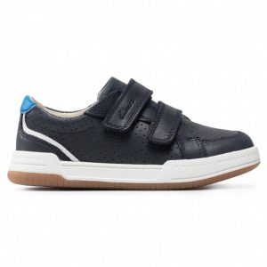 Sneakersy CLARKS - Fawn Solo K 261589737 Navy Leather