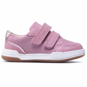 Sneakersy CLARKS - Fawn Solo T 261589896 Light Pink Leather