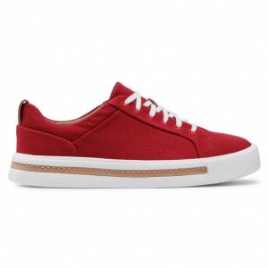 Sneakersy CLARKS - Un Maui Lace 261568954 Red Textile