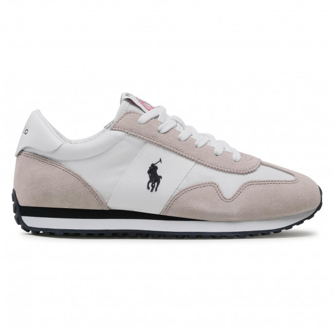 Sneakersy POLO RALPH LAUREN – Train 85 809821686001 White/Grey Violet/Newport Navy – białe