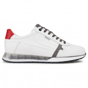 Sneakersy WOJAS - 10021-79 Biały/Popiel/Czerwony
