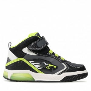 Sneakersy GEOX - J Inek B. B J169CB 0BC11 C0802 S Black/Lime