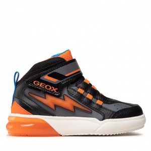 Sneakersy GEOX - J Grayjay B. B J169YB 0BU11 C0038 M Black/Orange