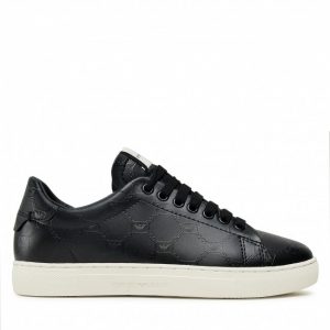 Sneakersy EMPORIO ARMANI - X3X135 XF587 Q516 Black/Black Shiny