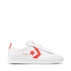 Sneakersy CONVERSE - Pro Leather Ox 170756C White/Bright Poppy/White