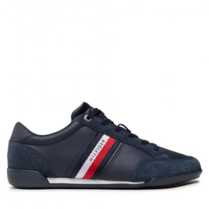 Sneakersy TOMMY HILFIGER - Corporate Material Mix Leather FM0FM03741 Desert Sky DW5