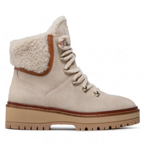 Trapery TOMMY HILFIGER - Th Outdoor Flat Boot FW0FW05944 Classic Beige ACI