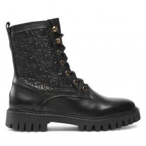 Trapery TOMMY HILFIGER - Monogram lace Up Boot FW0FW05994 Black BDS