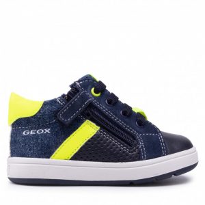 Sneakersy GEOX - B Biglia B. B B154DB 085PA C4502 Navy/Fluo Yellow