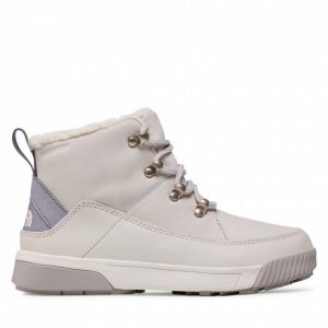 Botki THE NORTH FACE - Sierra Mid Lace Wp NF0A4T3X32F1 Gardenia White/Silver Grey