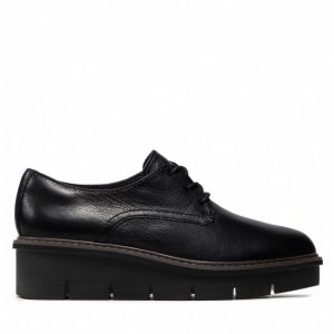 Oxfordy CLARKS - Airabell Tye 261633354 Black Leather