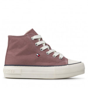 Trampki TOMMY HILFIGER - High Top Lace-Up Sneaker T3A4-32119-0890 M Antique Rose 303