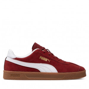 Sneakersy PUMA - Club Jr 382658 01 Intense Red/Puma White/Gold