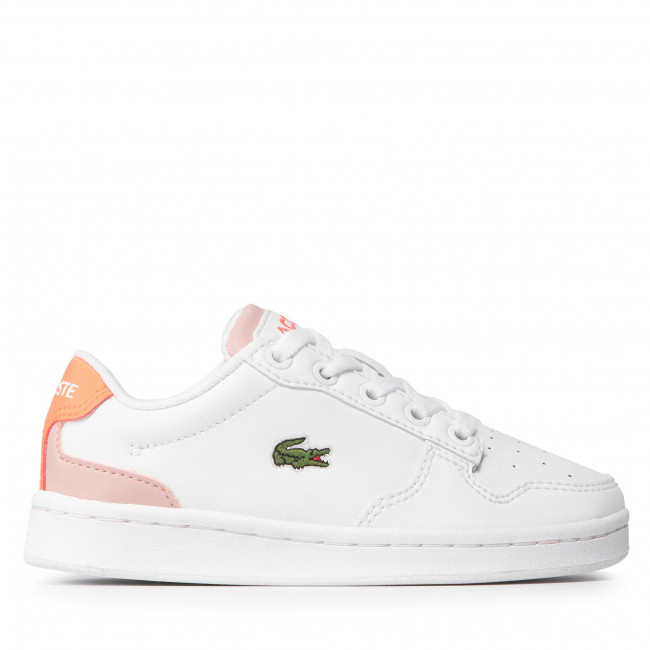Sneakersy LACOSTE – Masters Cup 0721 1 Suc 7-41SUC00111Y9 Wht/Lt Pnk – białe