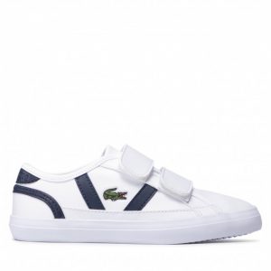 Sneakersy LACOSTE - Sideline 0121 2 Cuc 7-42CUC0003042 Wht/Nvy