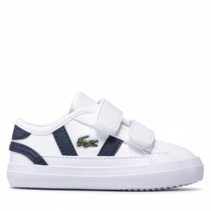 Sneakersy LACOSTE - Sideline 0121 2 Cui 7-42CUI0003042 Wht/Nvy