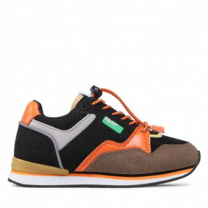 Sneakersy UNITED COLORS OF BENETTON - Snug Mx BTK123010 Black/Orange