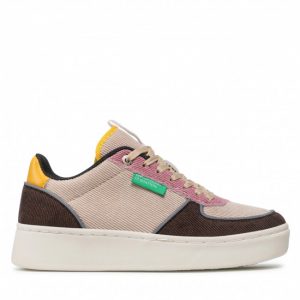 Sneakersy UNITED COLORS OF BENETTON - Dunk Mx Corduroy BTW124224 Caribou/Cappu 6260