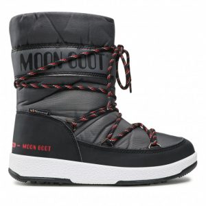 Śniegowce MOON BOOT - Jr Boy Sport Wp 34051300005 D Black/Castlerock