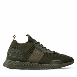 Sneakersy BOSS - Titanium 50452034 10232616 01 Dark Green 305
