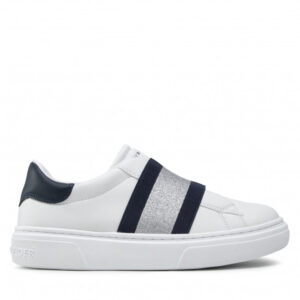 Sneakersy TOMMY HILFIGER - Low Cut Sneaker T3A4-32154-1383 S White/Blue/Red Y003