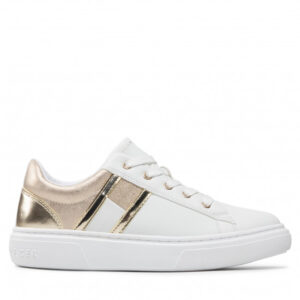 Sneakersy TOMMY HILFIGER - Low Cut Lace-Up Sneaker T3A4-32156-1383 S White/Platinium X048