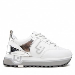 Sneakersy LIU JO - Maxi Wonder 20 BA2055 PX100 White/Silver 04370