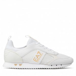 Sneakersy EA7 EMPORIO ARMANI - X8X027 XK050 Q597 Triple White/Gold