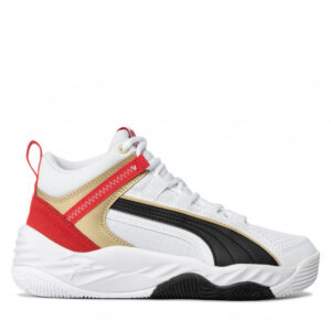 Sneakersy PUMA - Rebound Future Evo Jr 385583 03 White/Black/Risk Red/Gold