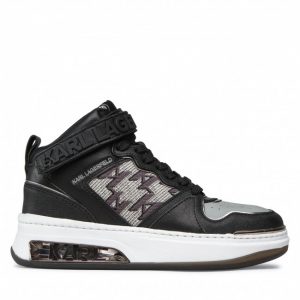 Sneakersy KARL LAGERFELD - KL62089 Black/Lt Grey