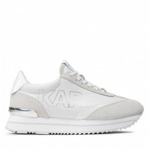 Sneakersy KARL LAGERFELD - KL61942 White/Silver
