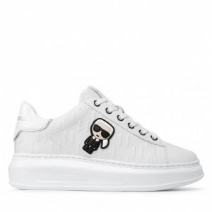 Sneakersy KARL LAGERFELD - KL62549 White Lthr/Mono