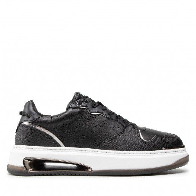 Sneakersy KARL LAGERFELD – KL52021 Black Lthr – czarne