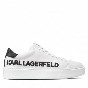 Sneakersy KARL LAGERFELD - KL52225 White Lthr W/Black
