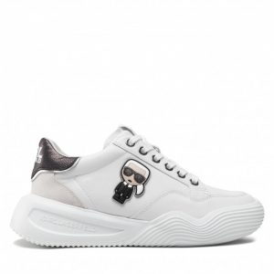 Sneakersy KARL LAGERFELD - KL62830 White Lthr