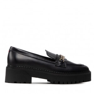 Półbuty TOMMY HILFIGER - Th Chain Chunky Loafer FW0FW06166 Black BDS