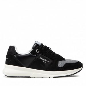 Sneakersy PEPE JEANS - Saffron Camu PLS31263 Black 999